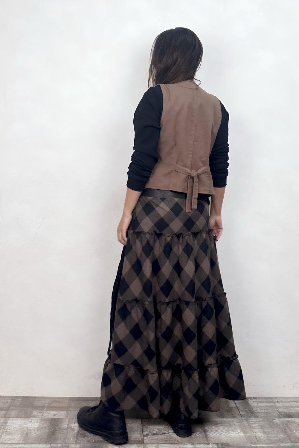 Carmen Ekose Maxi Etek - Kahve