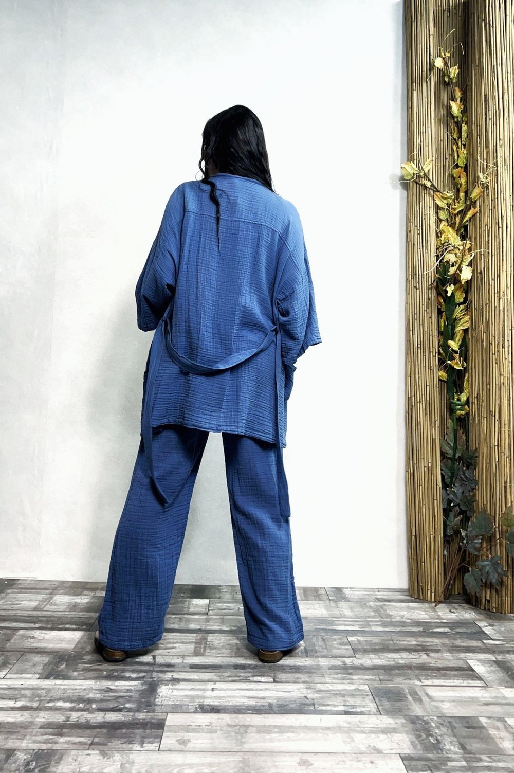 Ceres Müslin Pantolon Moonlight Blue- Mavi