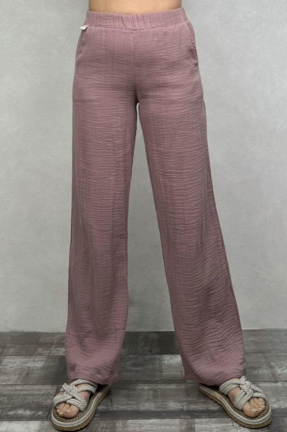Ceres Müslin Pantolon Wood Rose - Yaban Gülü