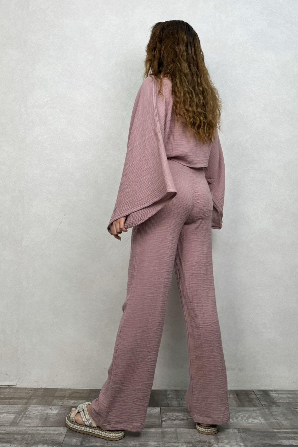 Ceres Müslin Pantolon Wood Rose - Yaban Gülü