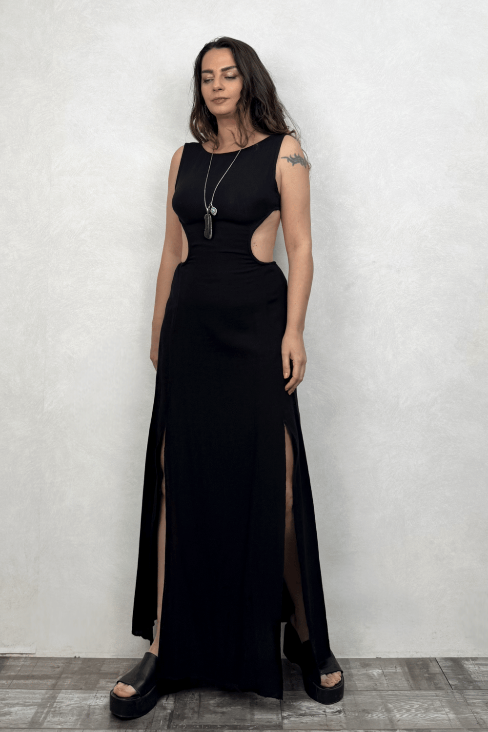 Blanca Diana Premium Elbise - Siyah