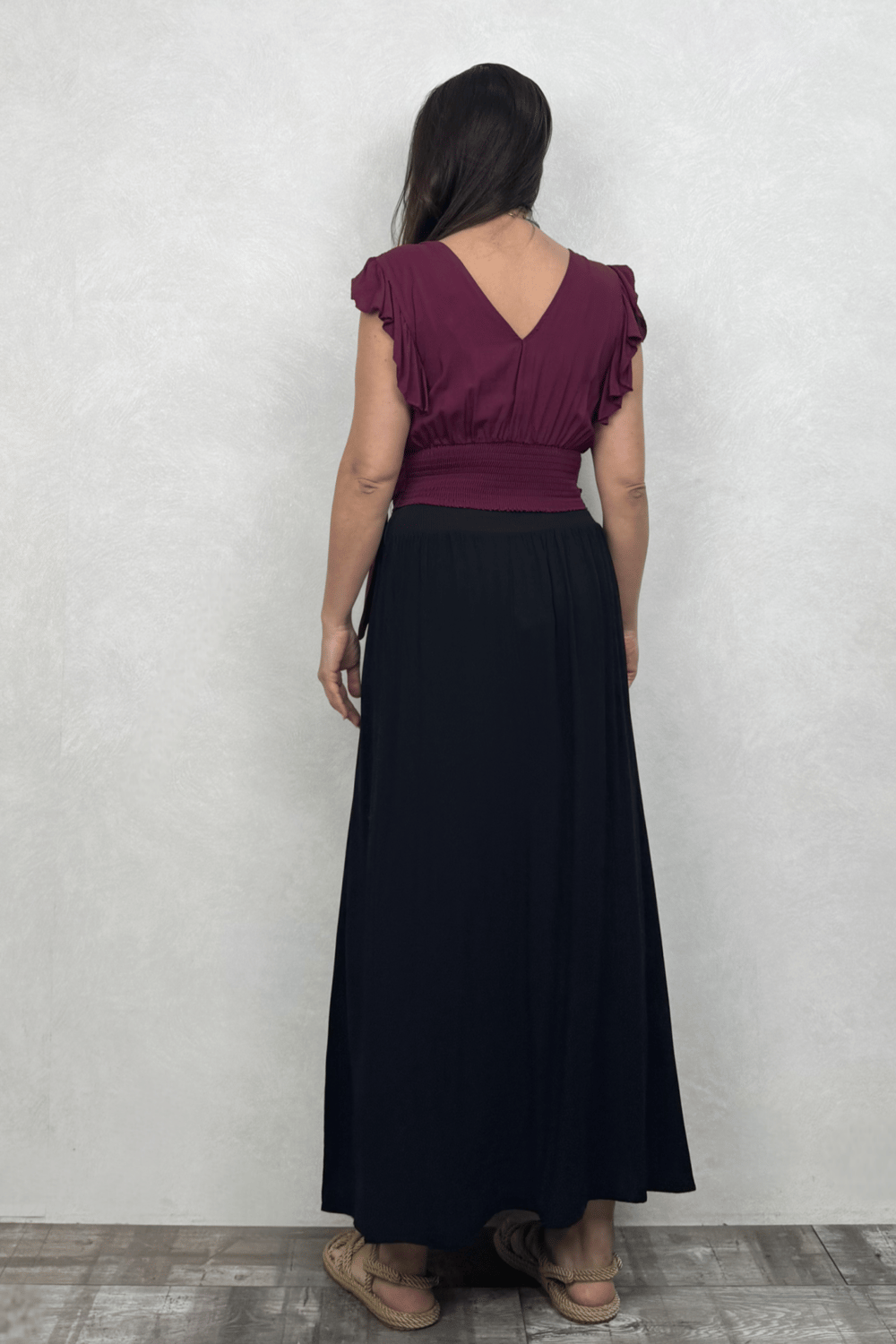 Drape Bel Bohem Etek - Siyah