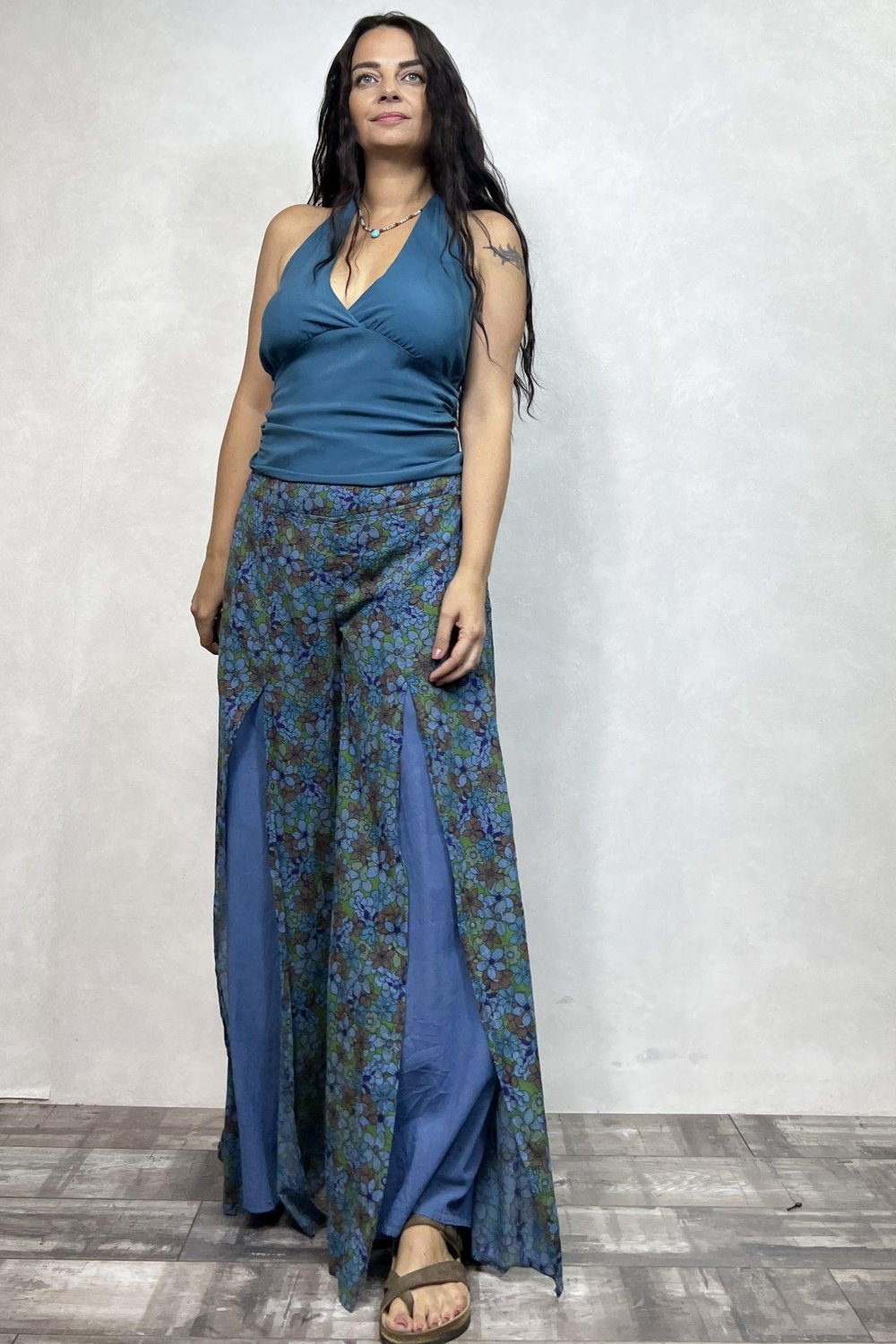 Flow Pantolon - İndigo Mavi