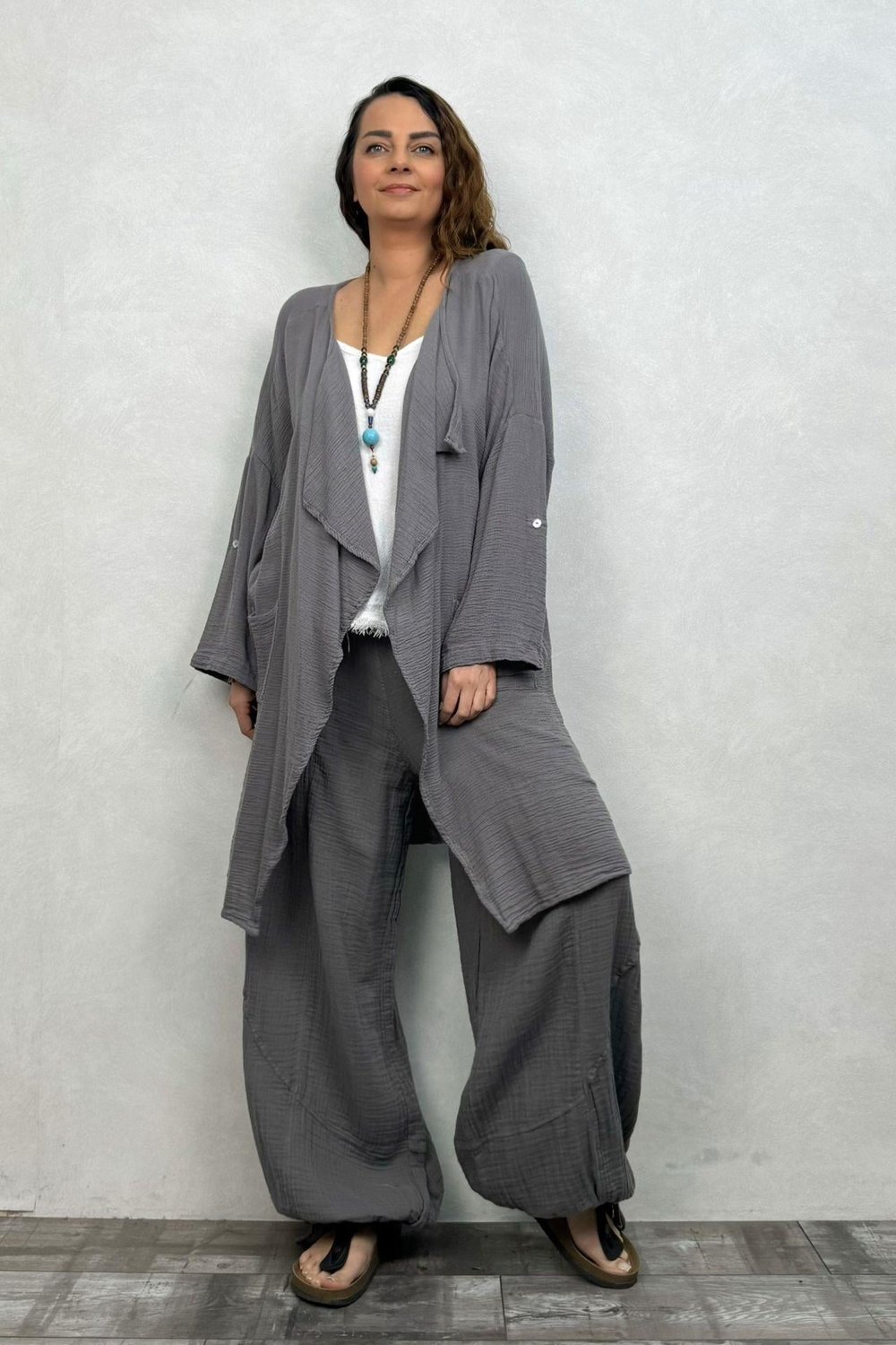 Freya Kaftan Nature Kaftan  Dark Grey - Antrasit