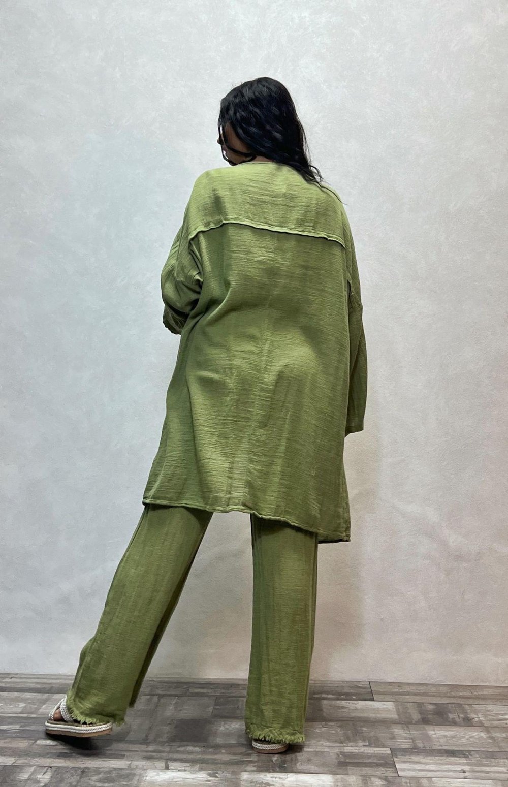 Freya Kaftan Sage Green - Yeşil