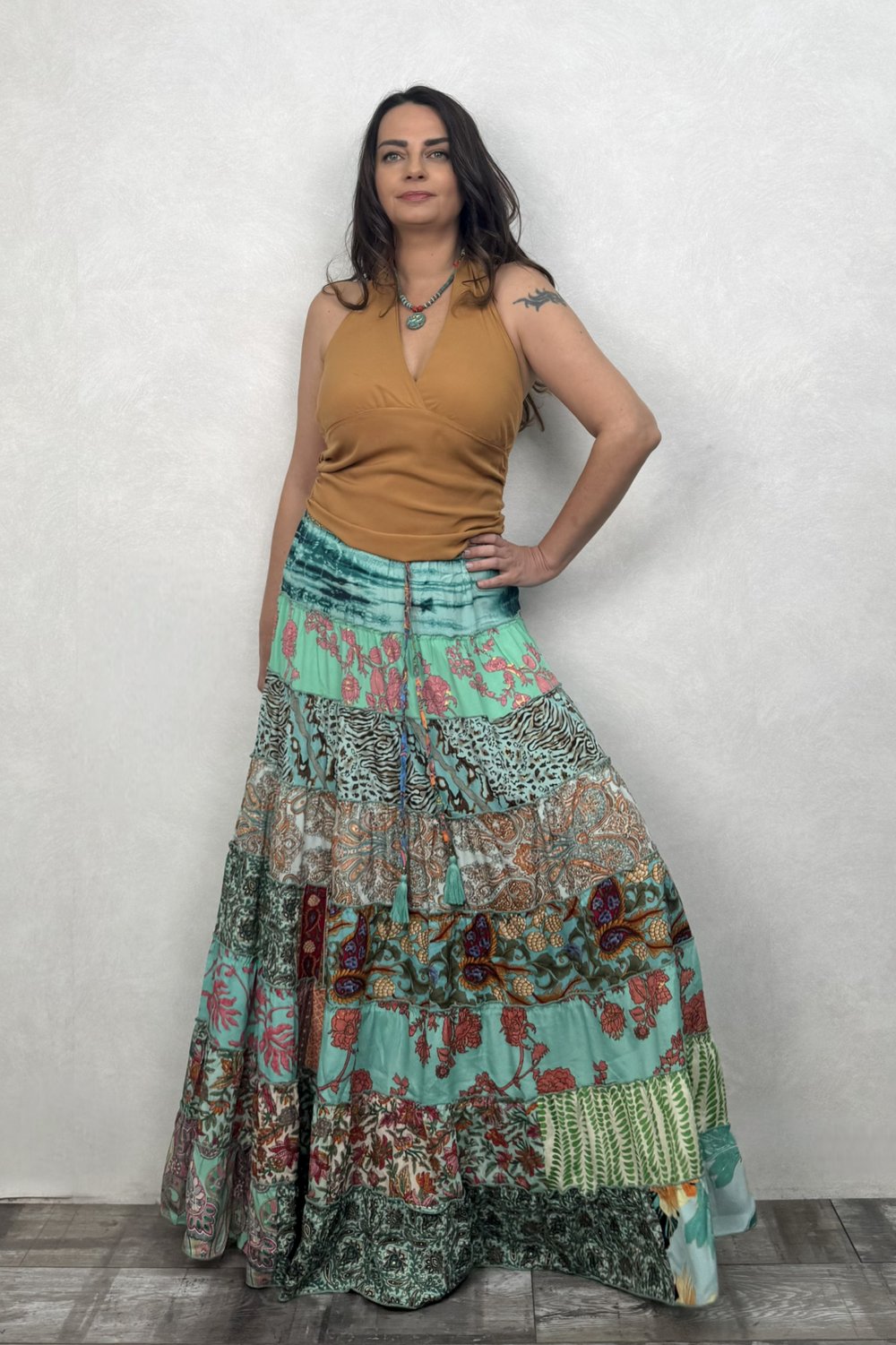 Gypsy Patch İpek Etek - Quince