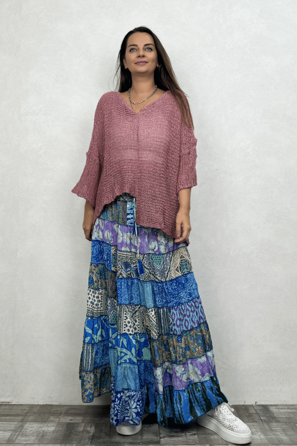 Gypsy Patch İpek Etek-Nueve