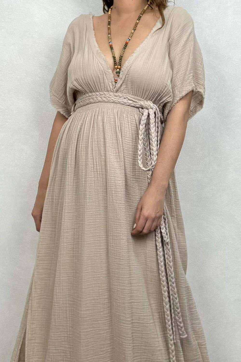Blanca Helen Duo Elbise - Stone Taş Rengi