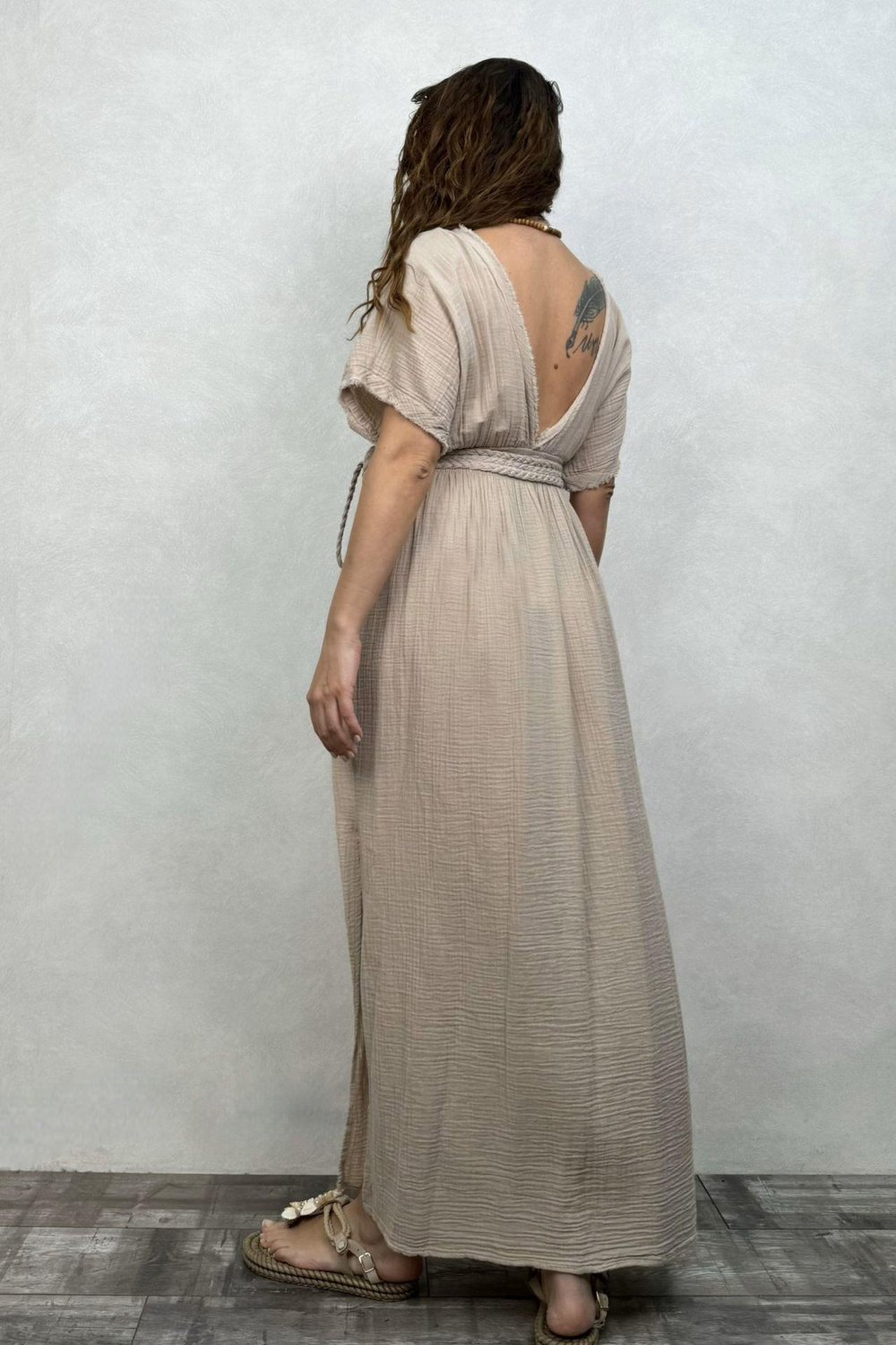 Blanca Helen Duo Elbise - Stone Taş Rengi