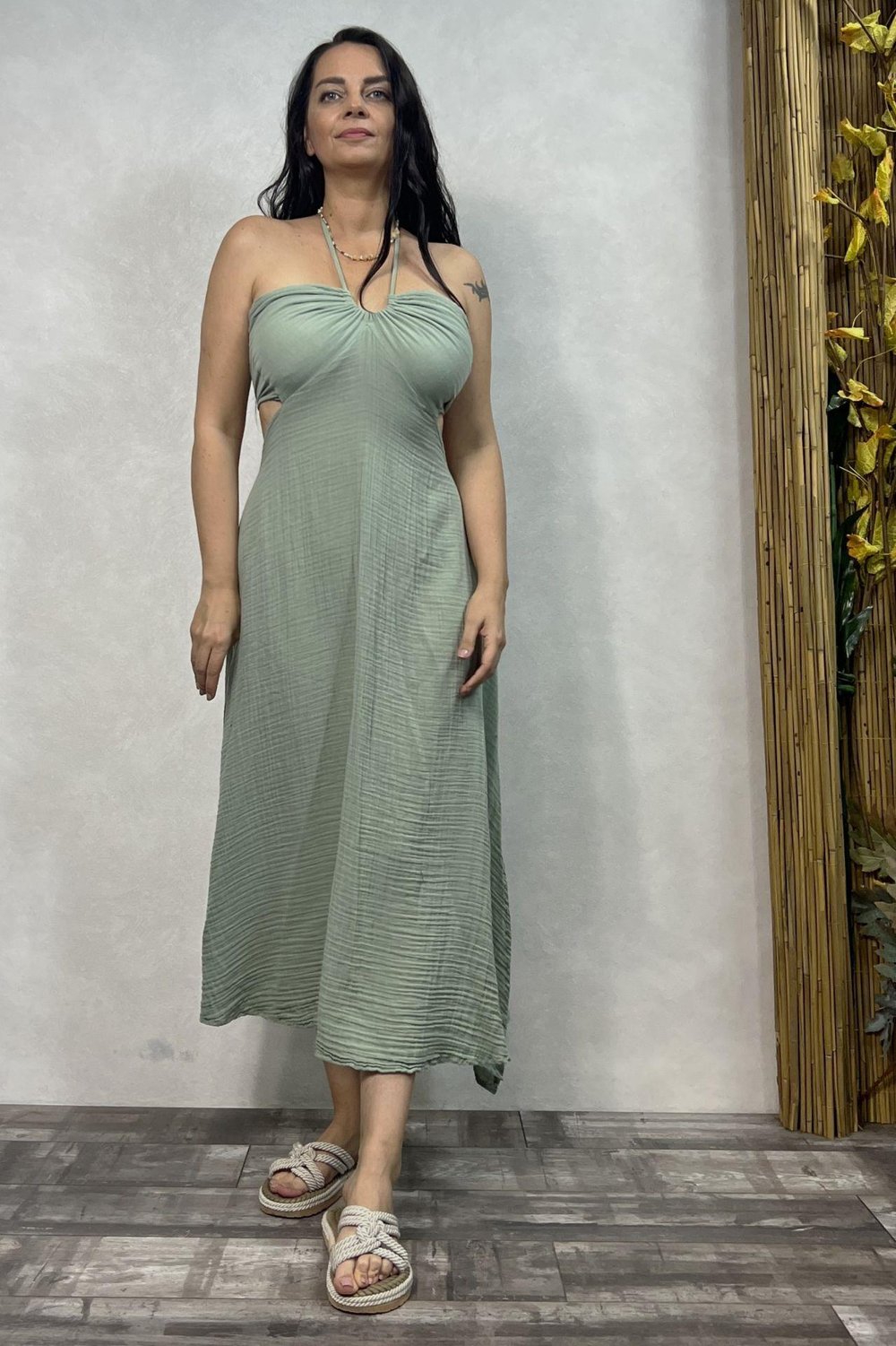 Blanca Imera Elbise Mint  - Yeşil