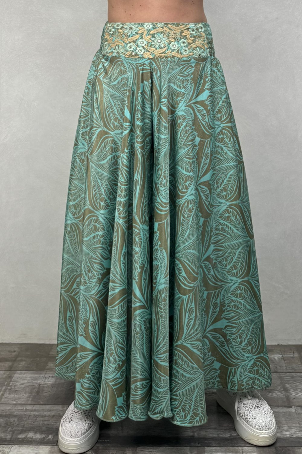 İpek Pantolon Etek - Mint