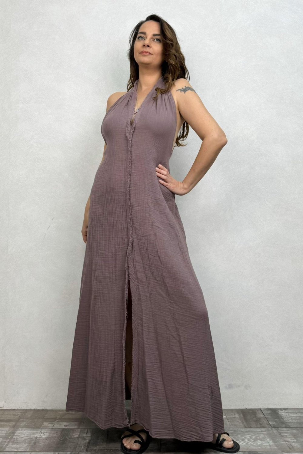Blanca Lerna Elbise - Twilight Alacakaranlık Mor