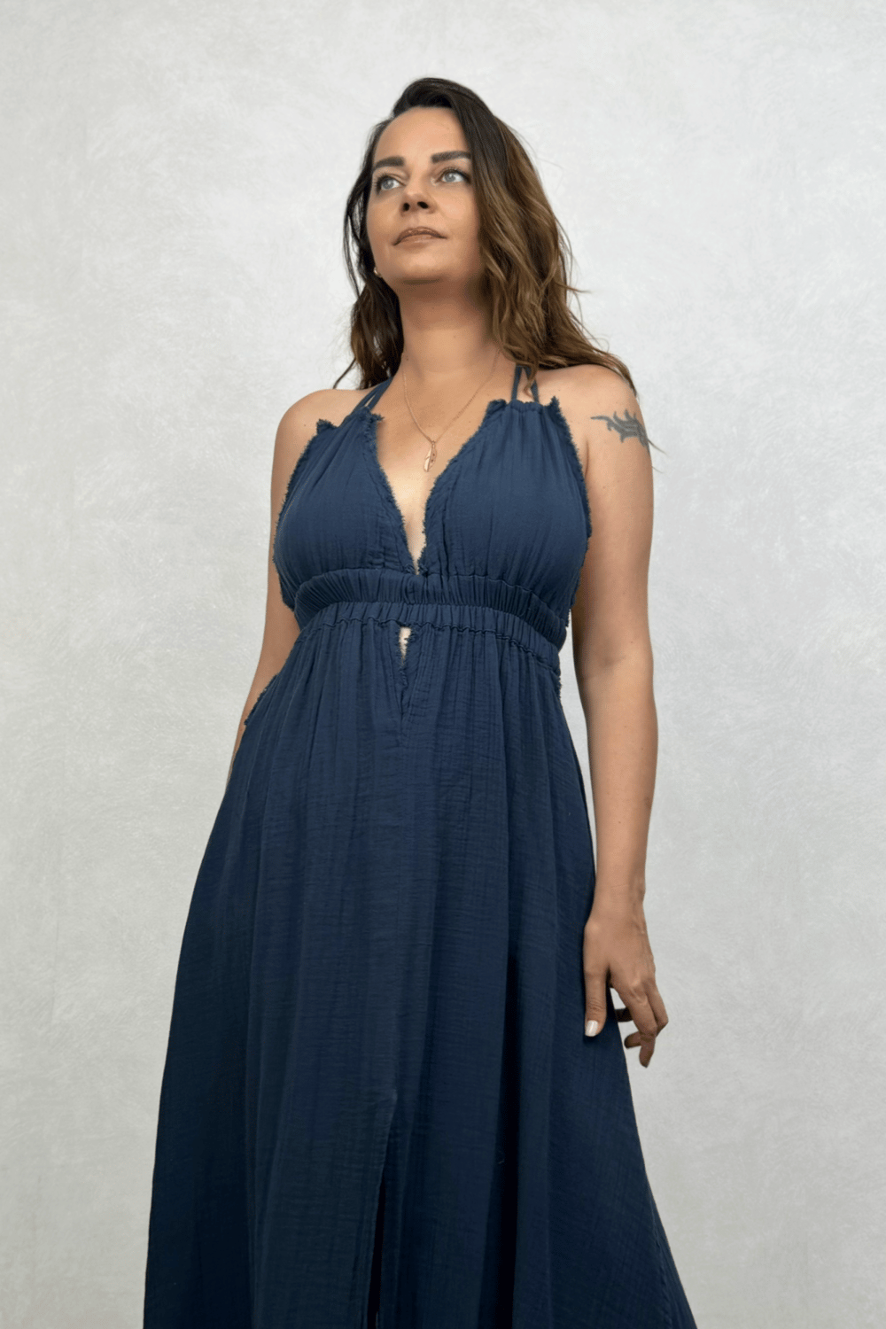 Blanca Lilith Elbise- Midnight Navy Petrol