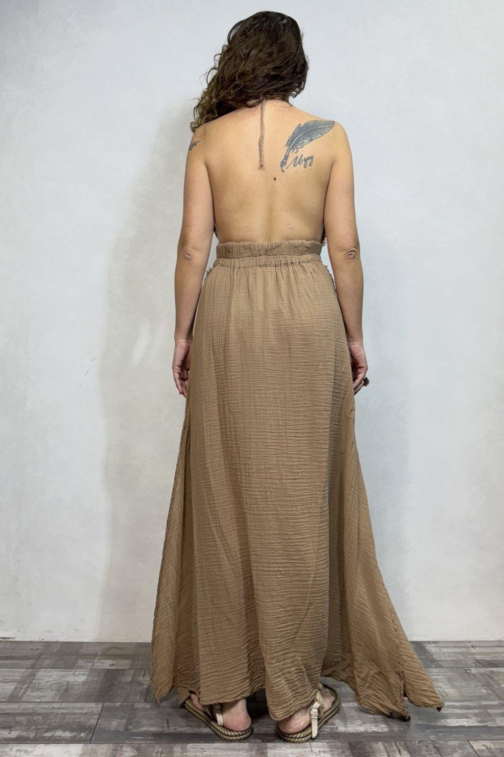 Blanca Lilith Elbise - Praline Kahve
