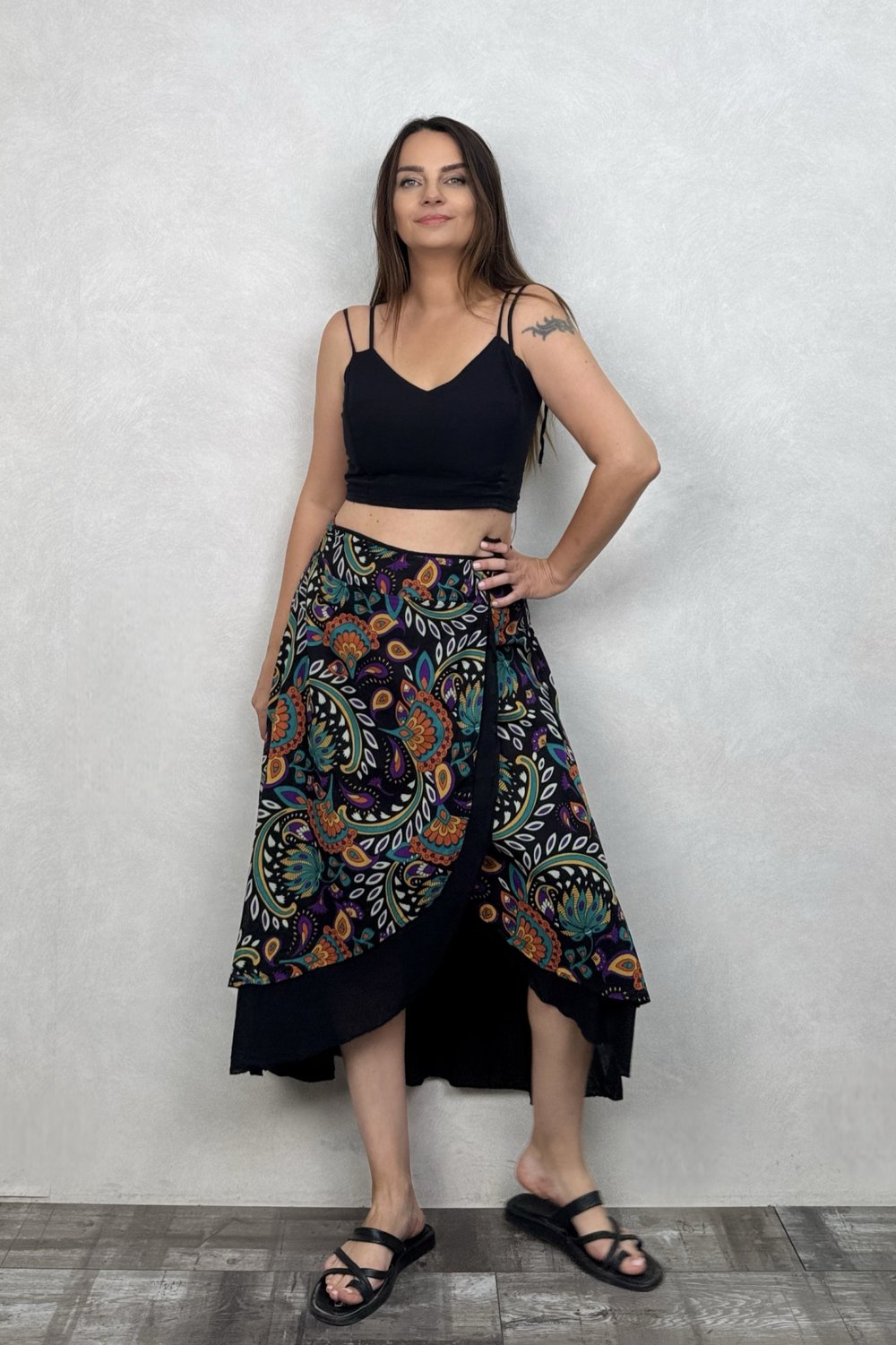 Luna Crop Bluz- Siyah