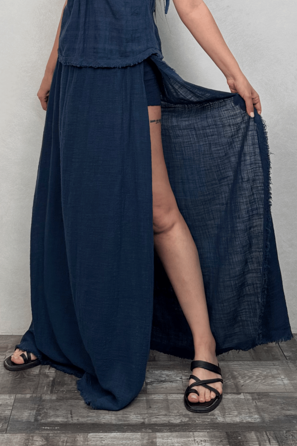 Medea Şortlu Etek Midnight Navy - Petrol