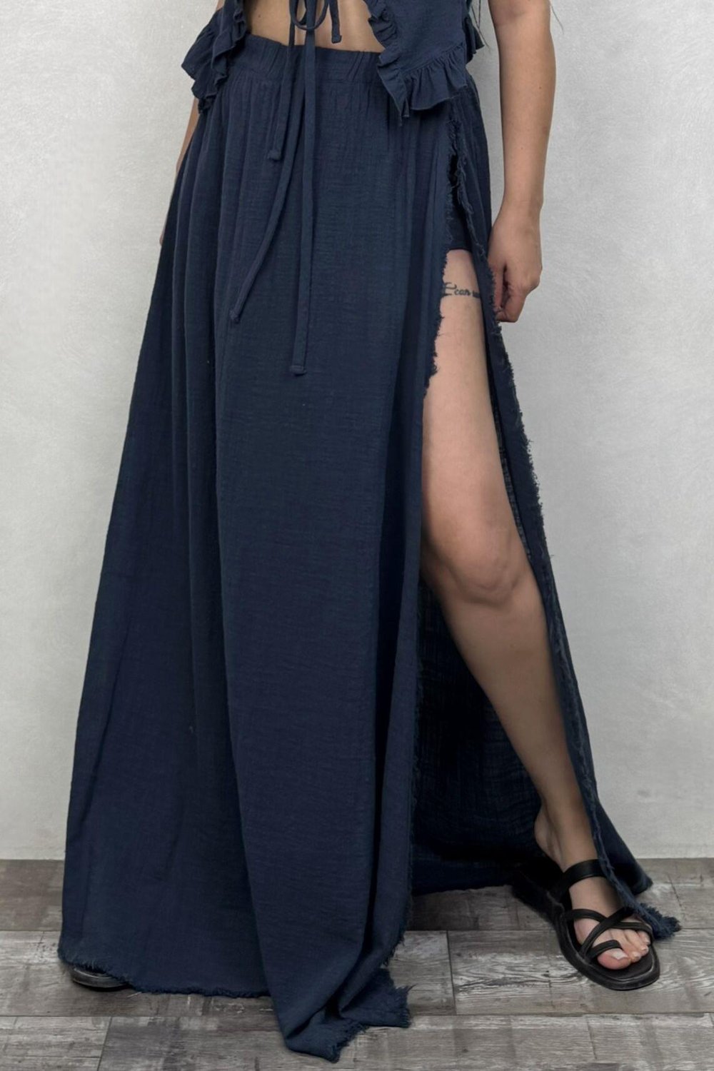 Medea Şortlu Etek Midnight Navy - Petrol
