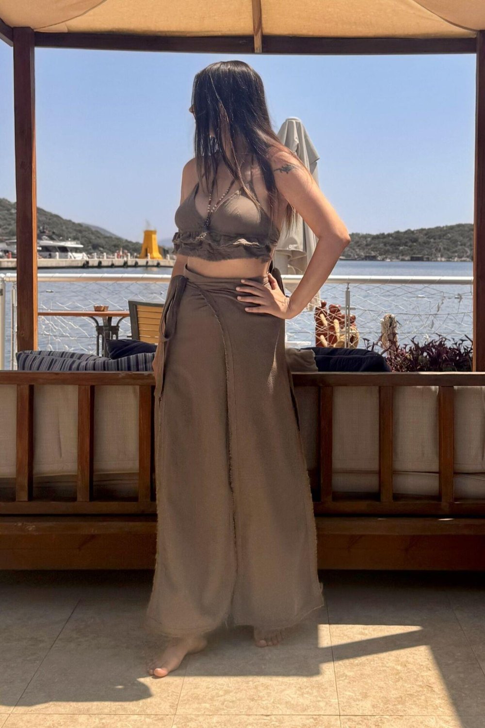 Natura Anvelop Pareo Etek Neutral Brown -Doğal Kahve