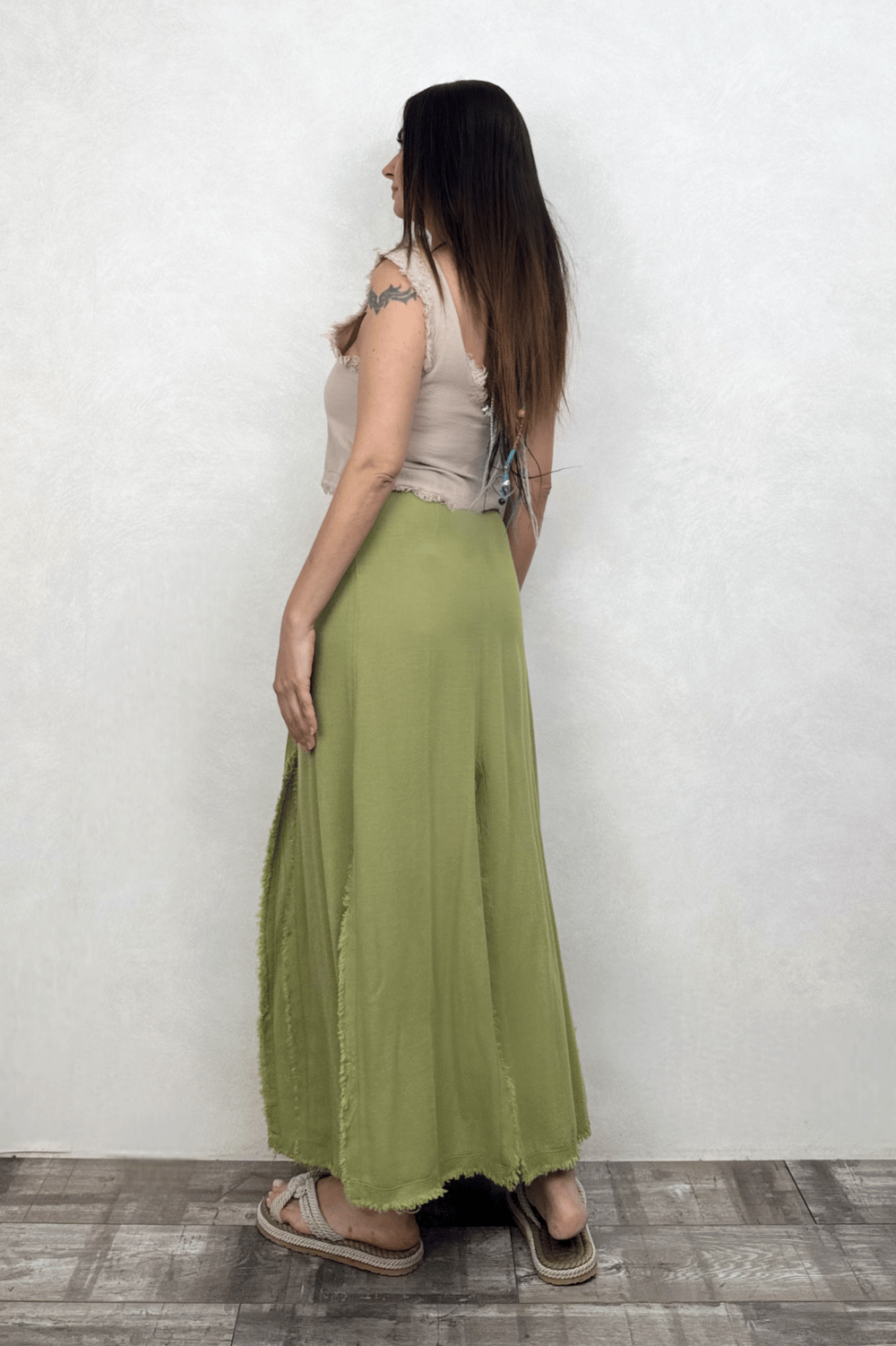 Natura Anvelop Pareo Etek Sage Green -Yeşil