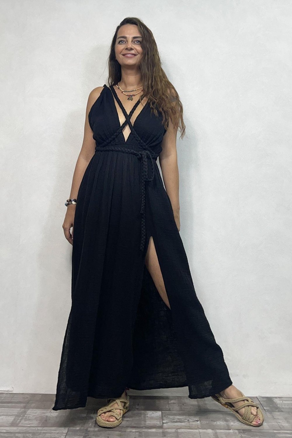 Blanca Niobe Elbise - Siyah
