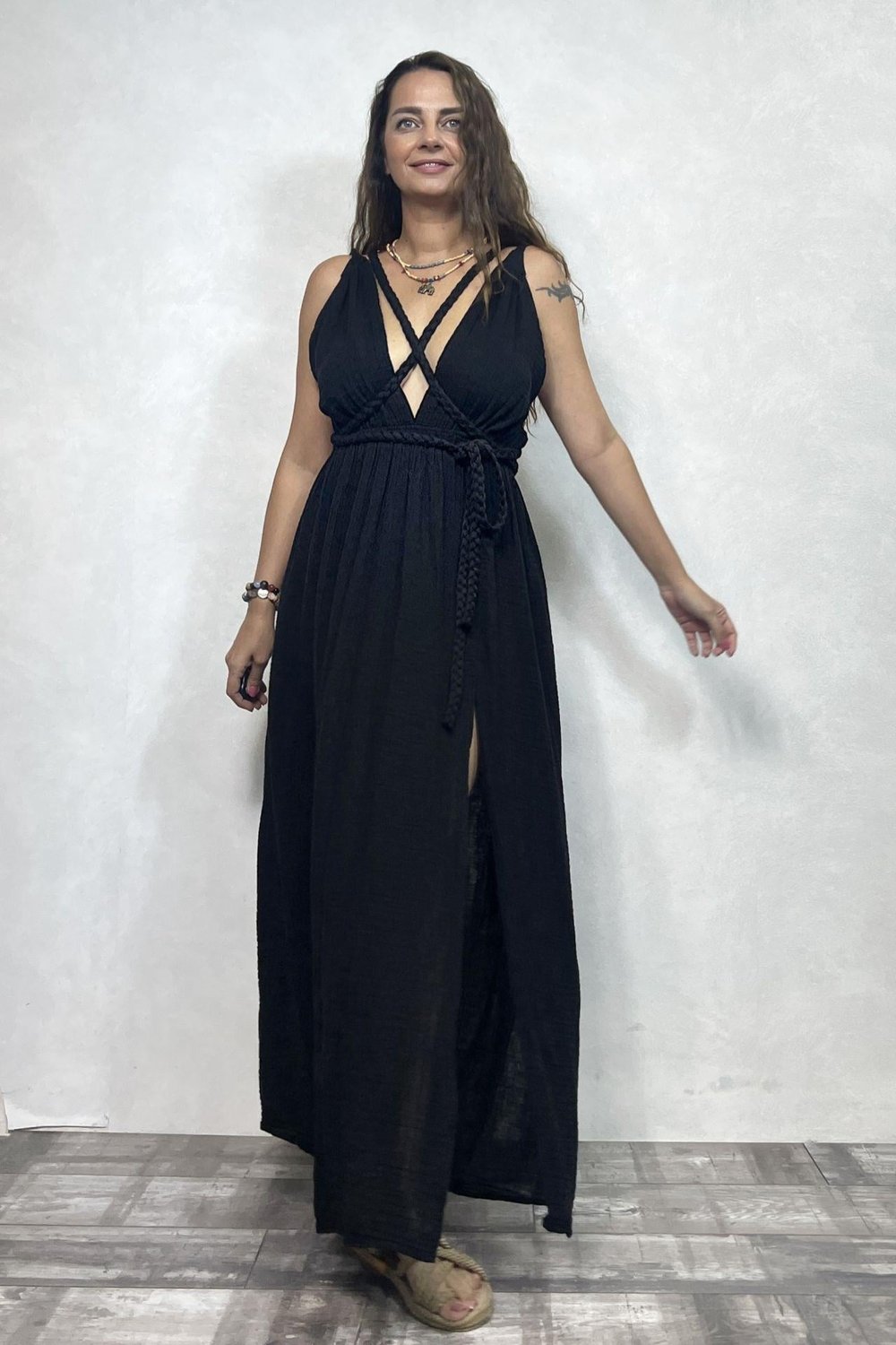 Blanca Niobe Elbise - Siyah