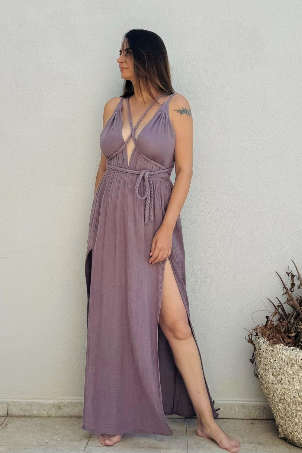 Blanca Niobe Elbise - Twilight Alacakaranlık Mor
