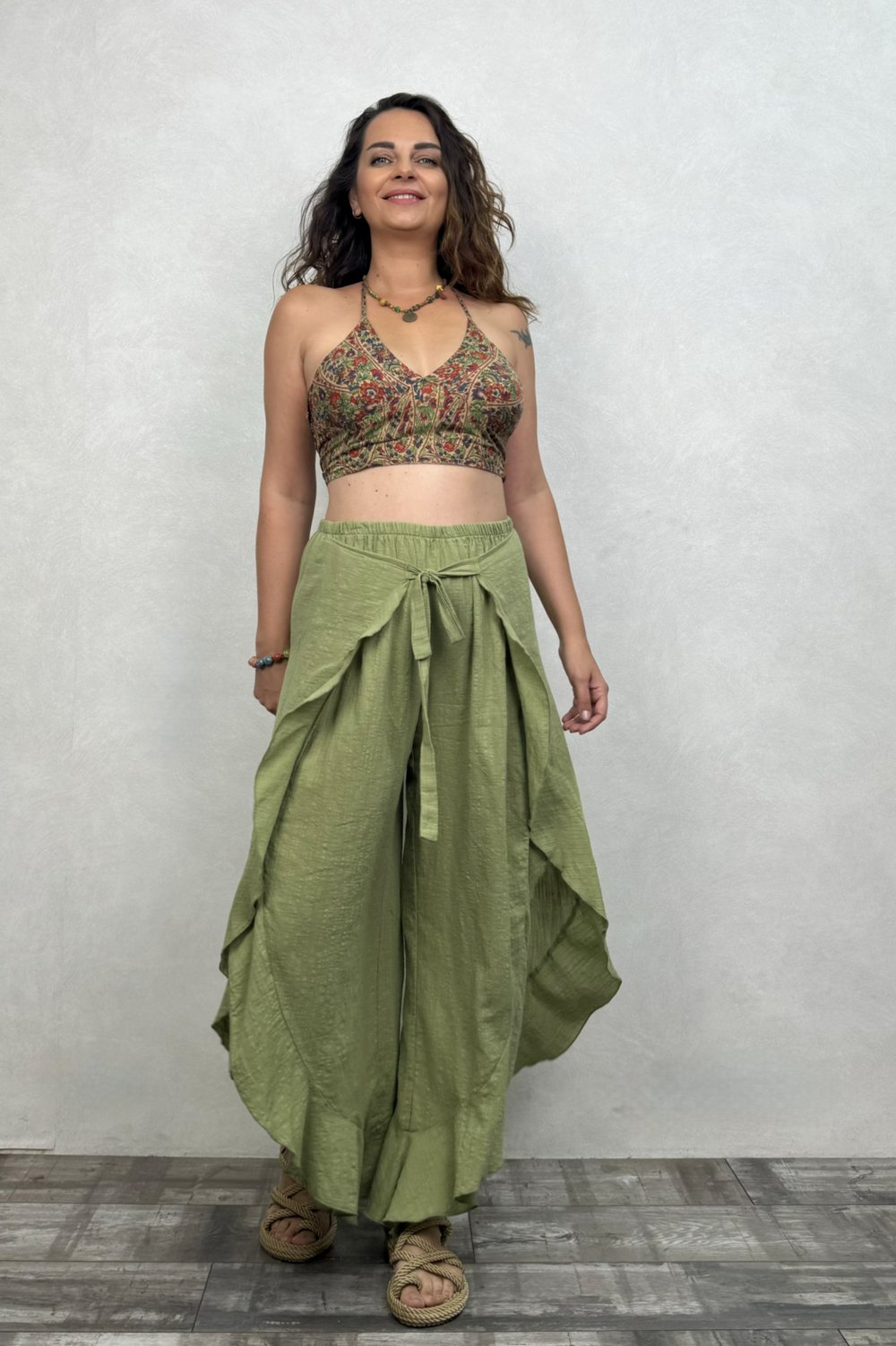Olympos Pantolon Sage Green- Yeşil