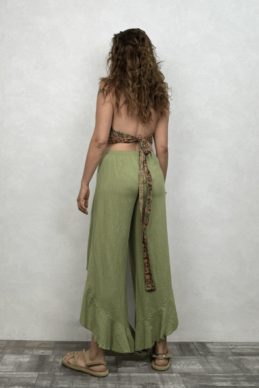 Olympos Pantolon Sage Green- Yeşil