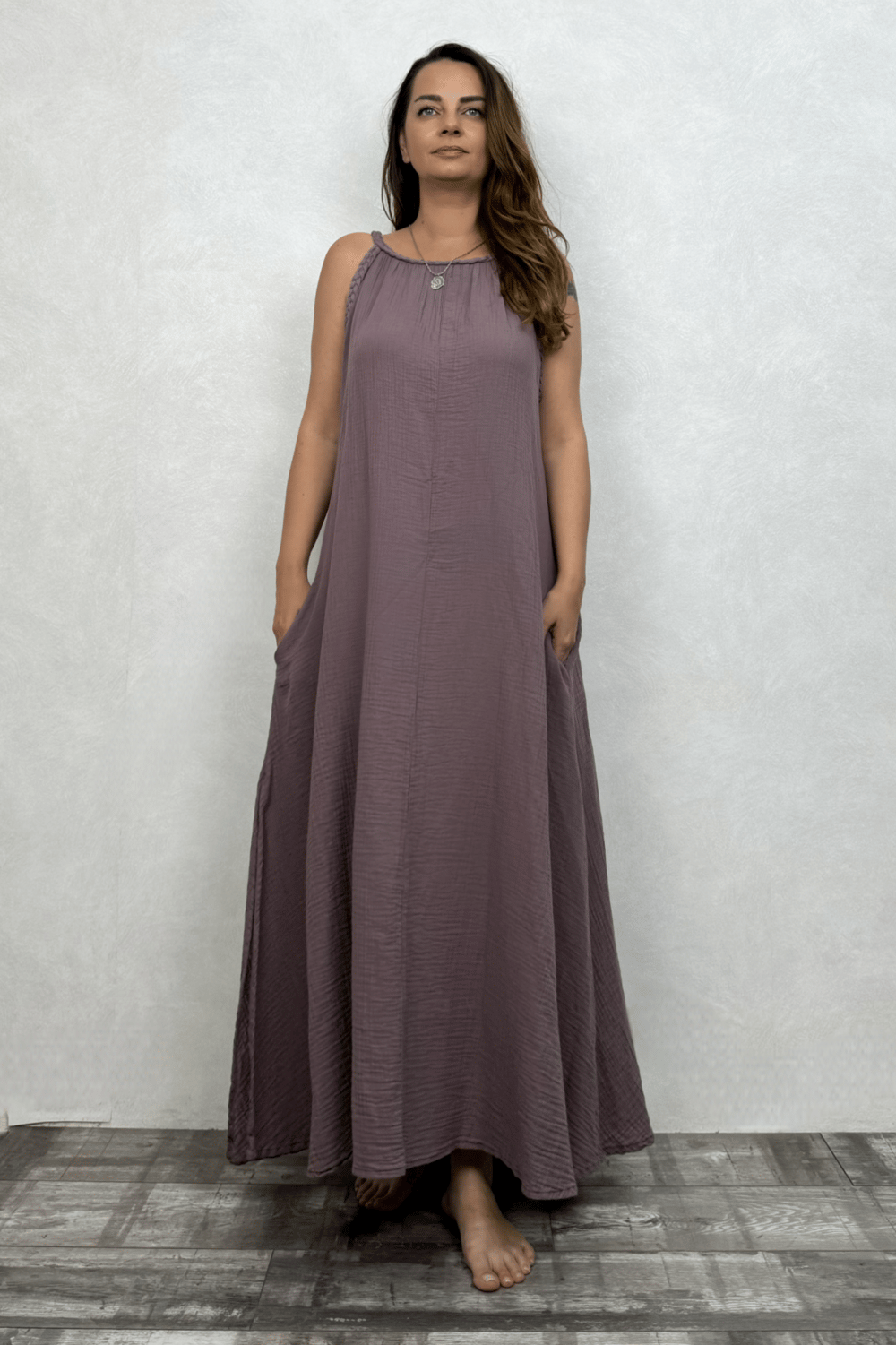 Blanca Perit Elbise - Twilight Alacakaranlık Mor