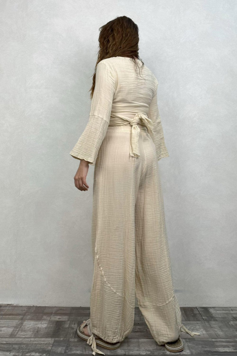 Petra Müslin Pantolon - Bej