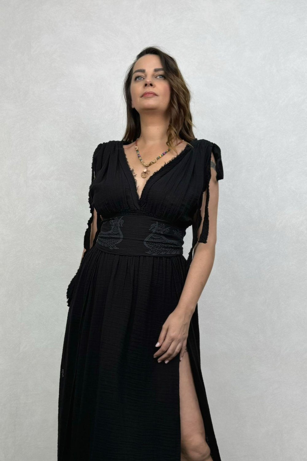 Blanca Şahmeran Elbise - Siyah