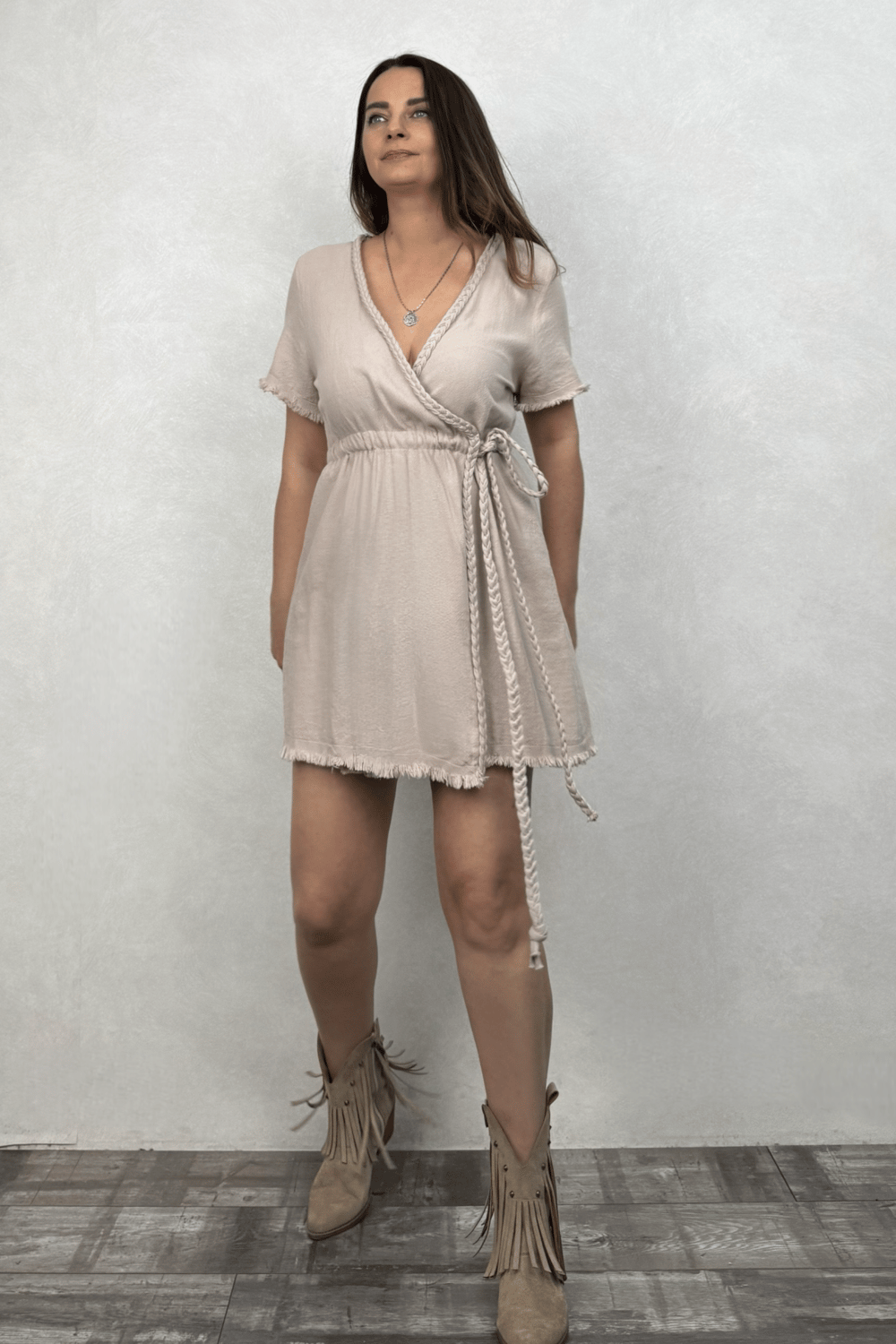 Blanca Soul Nature Elbise - Stone Taş Rengi