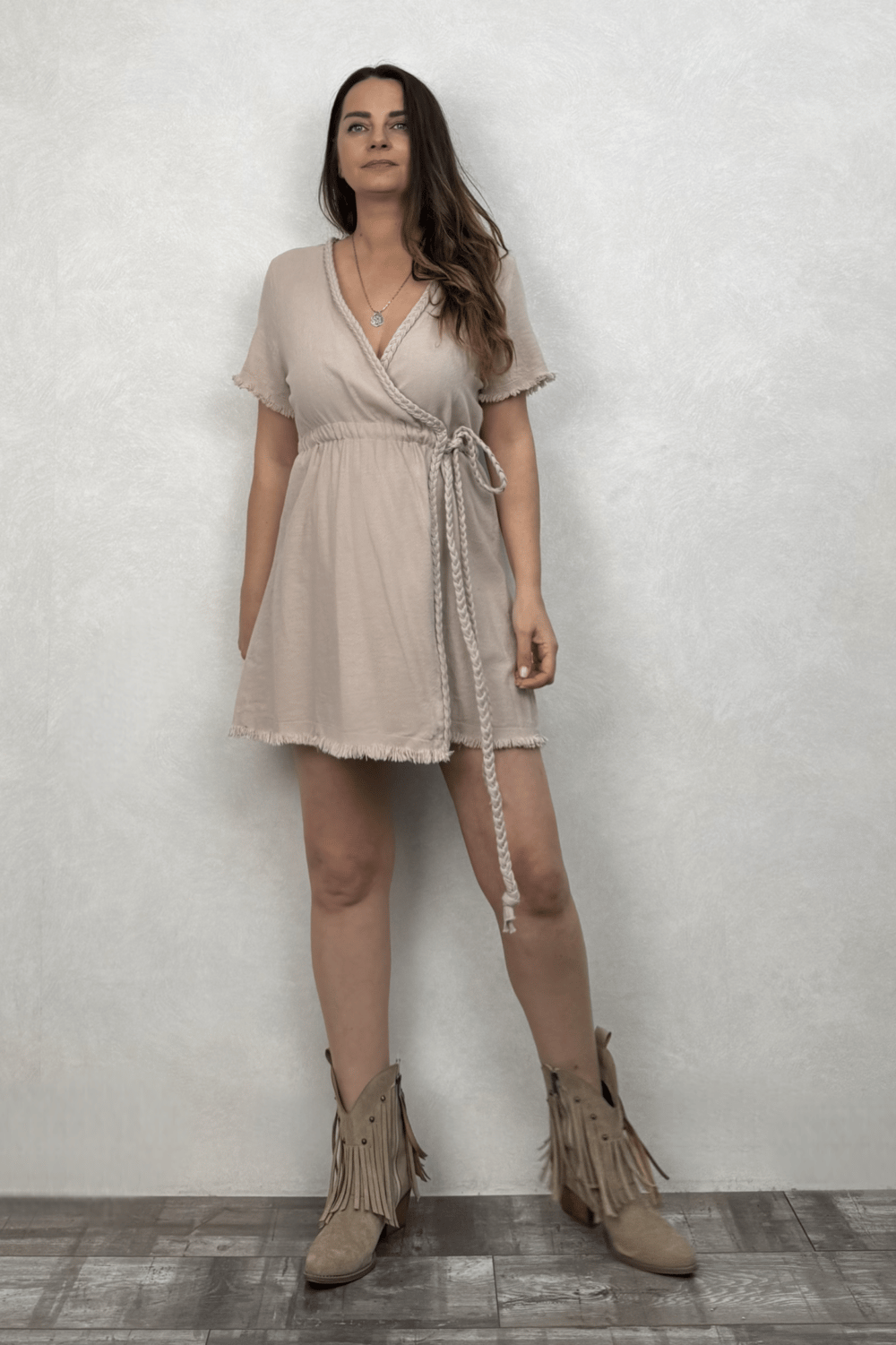 Blanca Soul Nature Elbise - Stone Taş Rengi