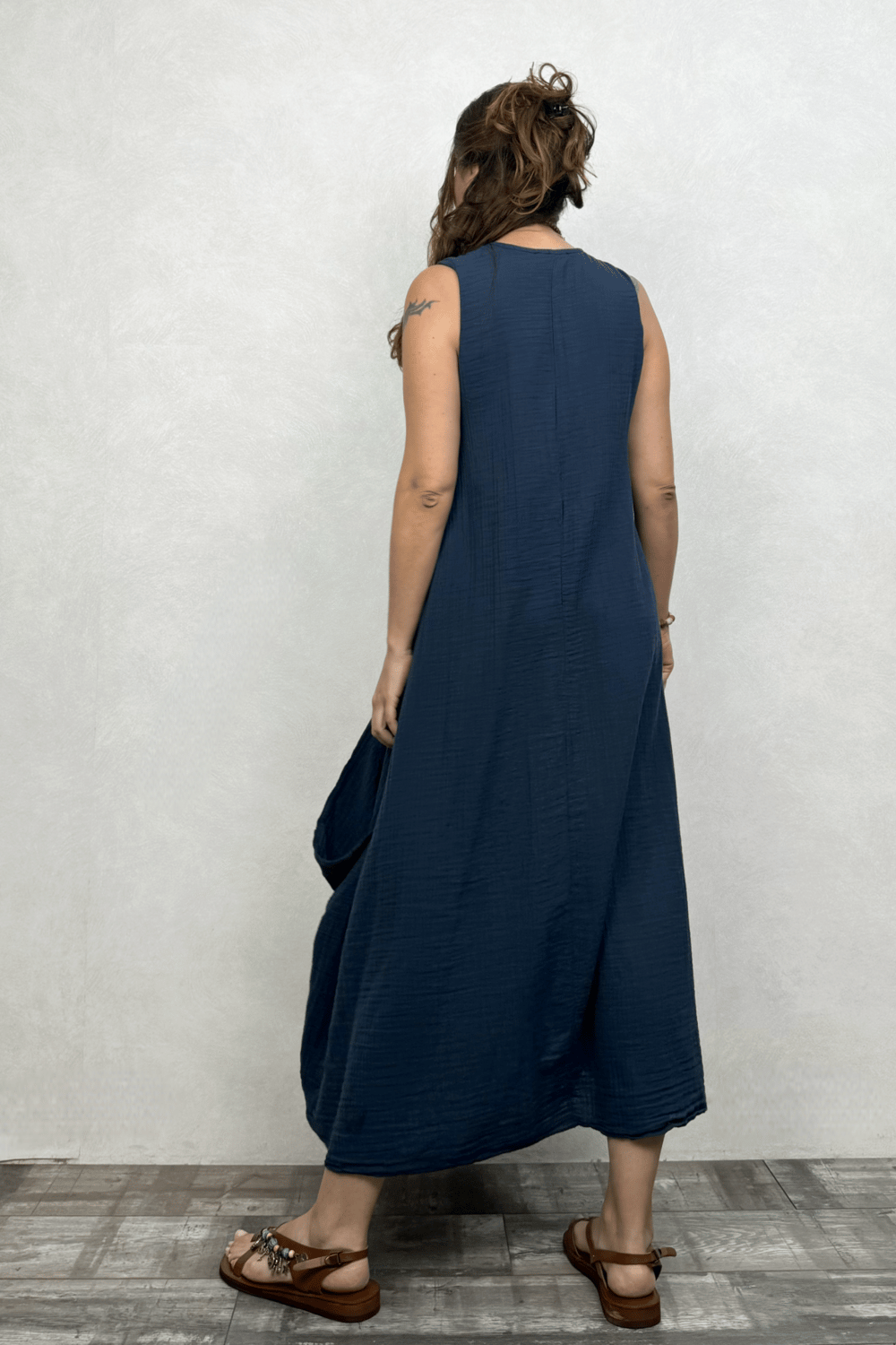 Blanca Venilla Elbise - Midnight Navy Petrol