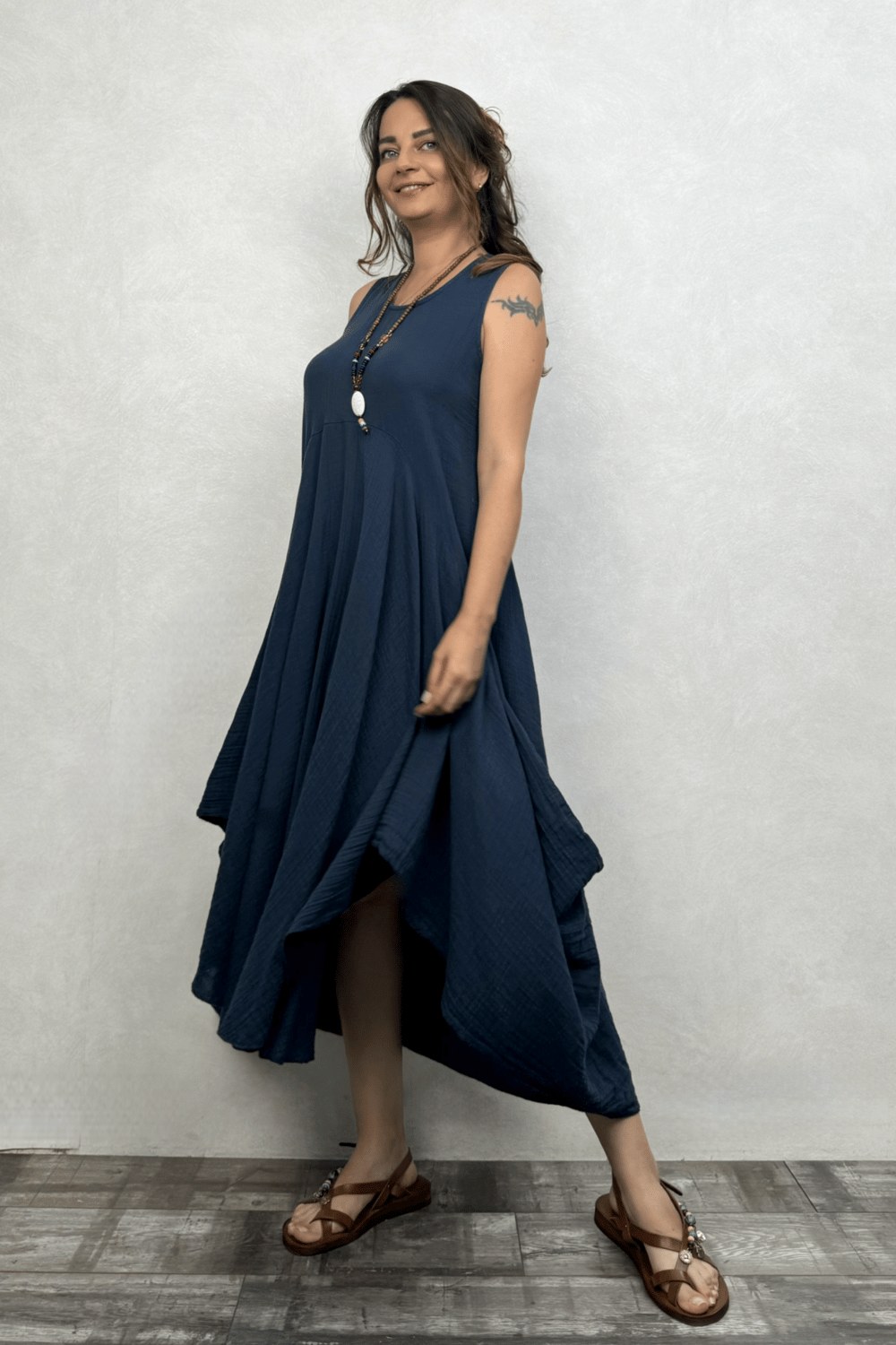 Blanca Venilla Elbise - Midnight Navy Petrol