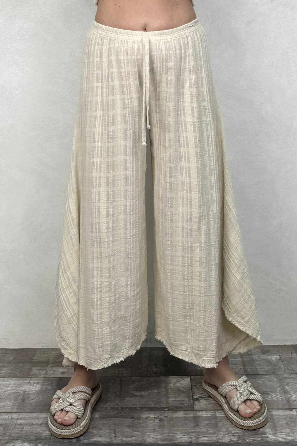 Vialis Müslin Pantolon - Bej