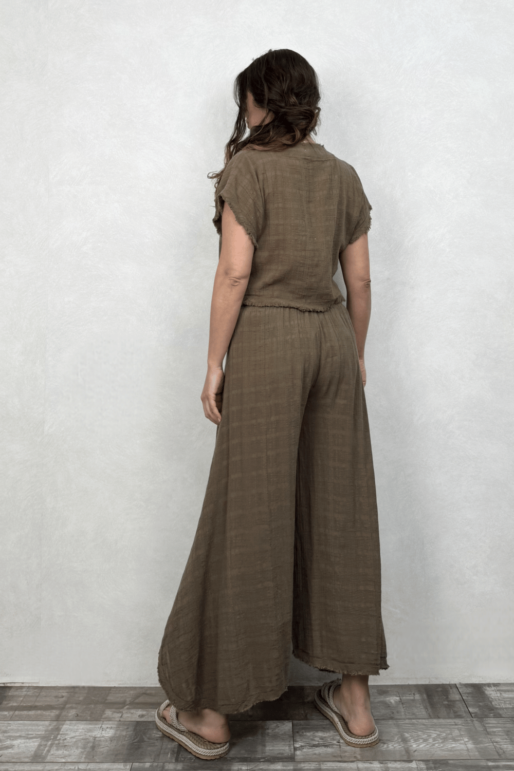 Vialis Müslin Pantolon Neutral Brown - Doğal Kahve