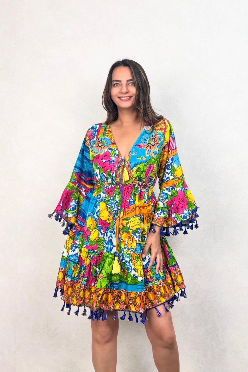 Antica Sartoria Tasarım Elbise - Sarı