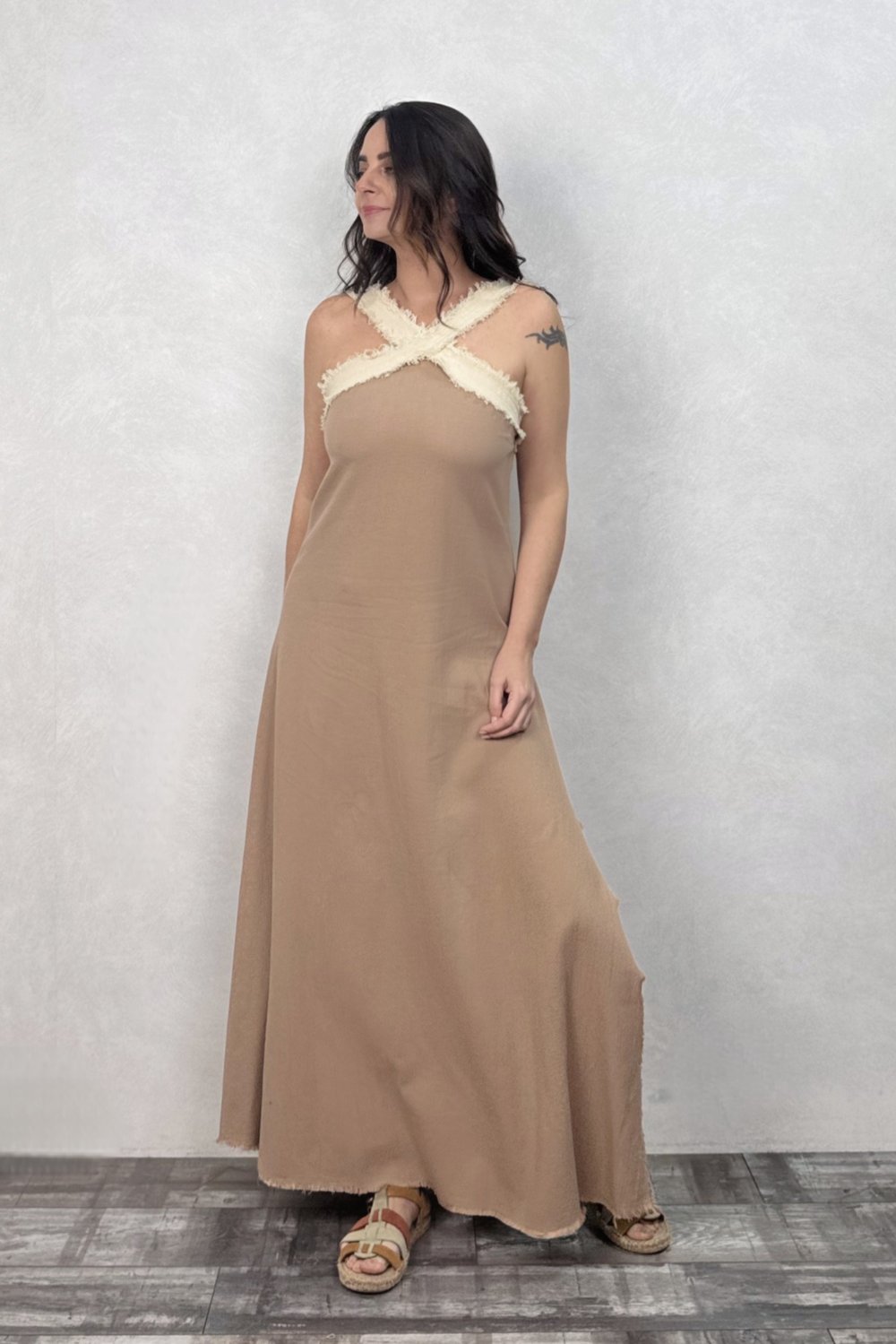 Blanca Gaia Liora Elbise - Praline Kahve