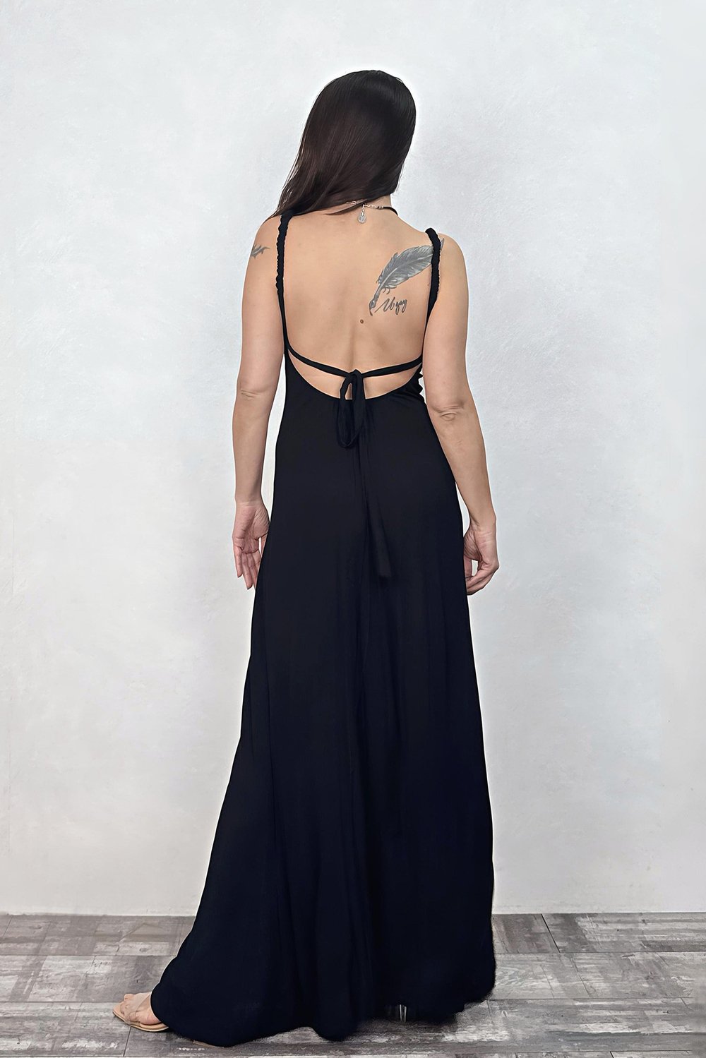 Blanca Gaia Maia Elbise - Siyah