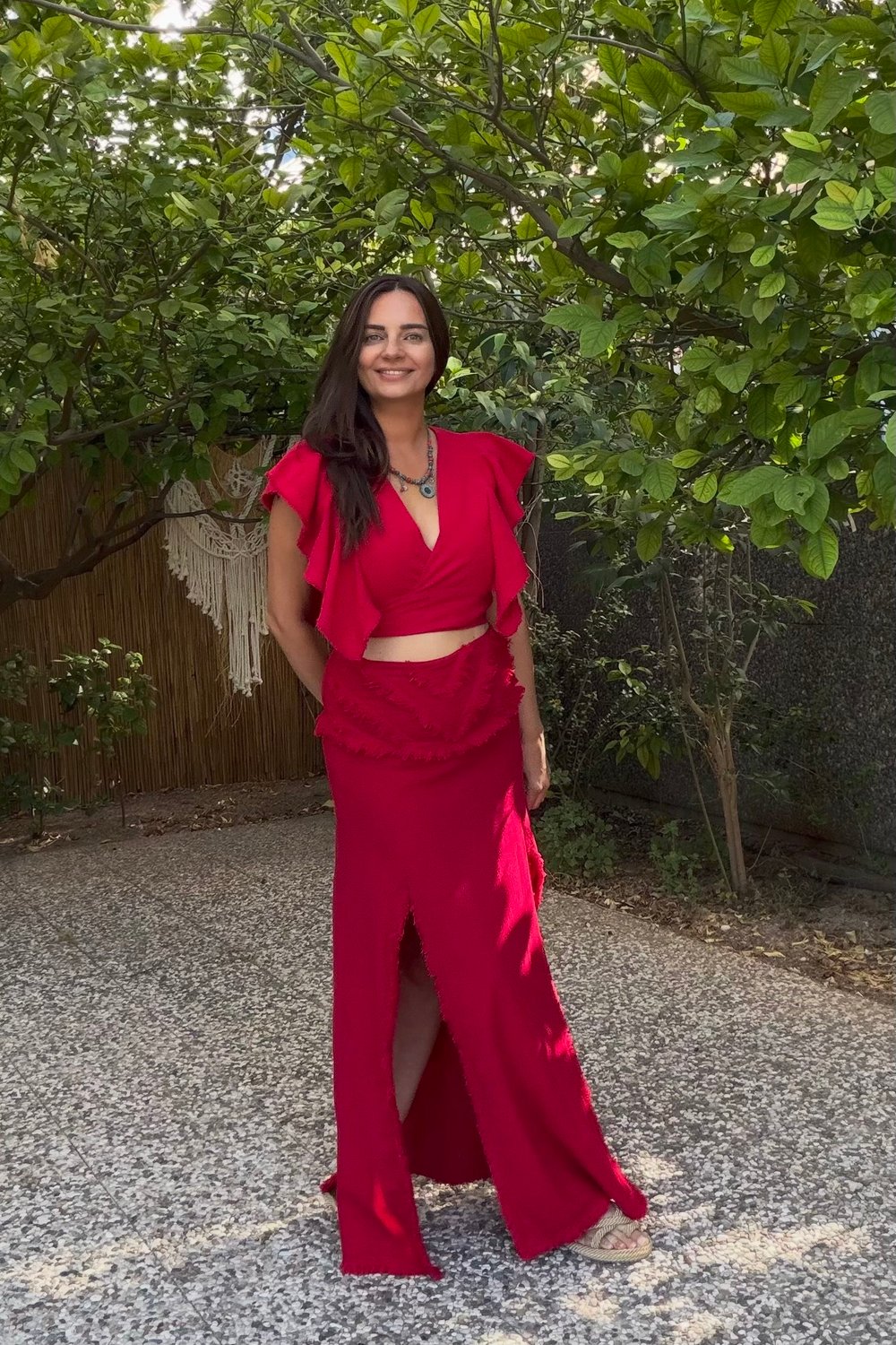 Blanca Gaia Tina Bluz - Barbados Cherry Vişne