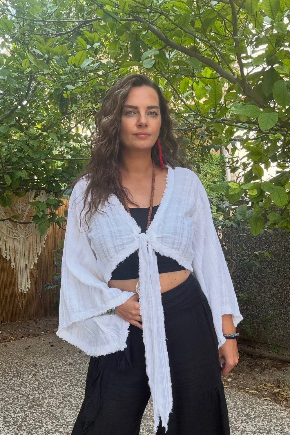 Blanca Gaia Vialis Bolero Bluz - Beyaz