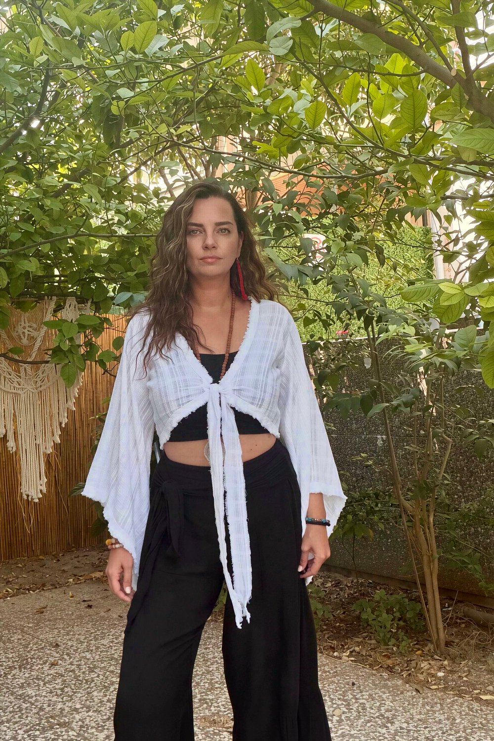Blanca Gaia Vialis Bolero Bluz - Beyaz