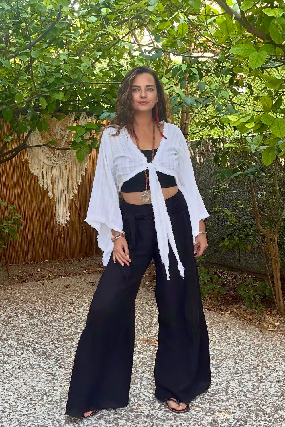 Blanca Gaia Vialis Bolero Bluz - Beyaz