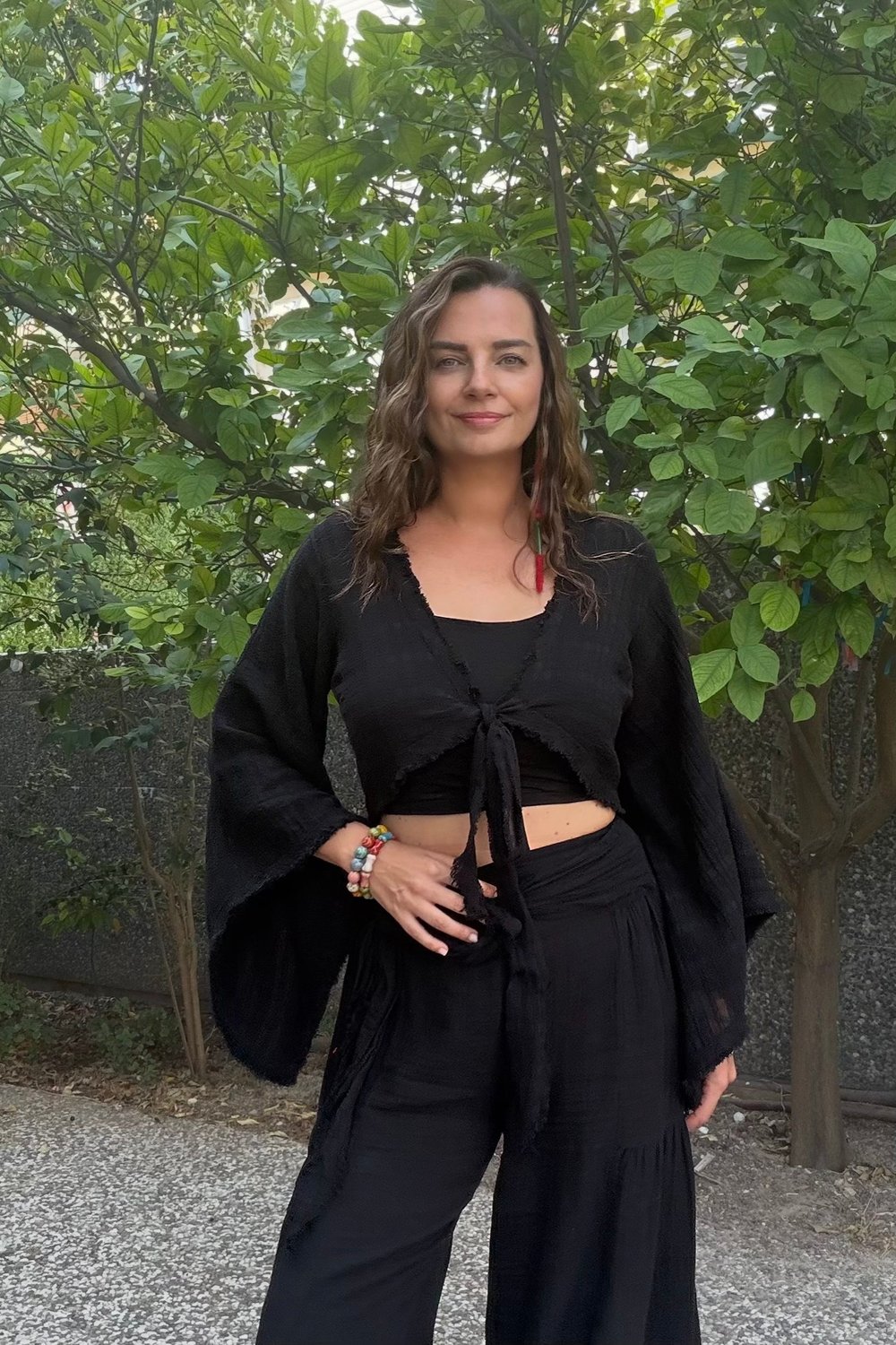 Blanca Gaia Vialis Bolero Bluz - Siyah