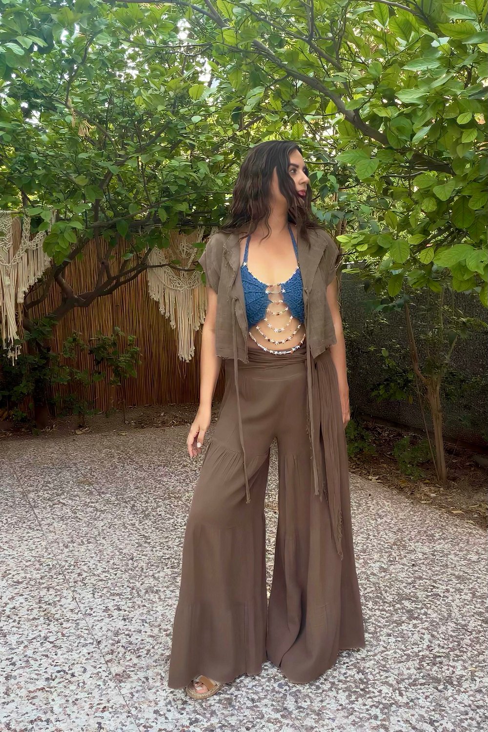 Blanca Paloma Pantolon - Neutral Brown Doğal Kahve