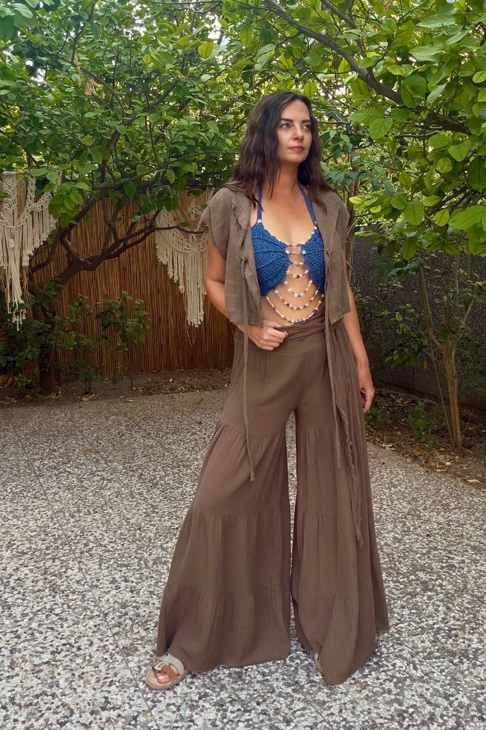 Blanca Paloma Pantolon - Neutral Brown Doğal Kahve