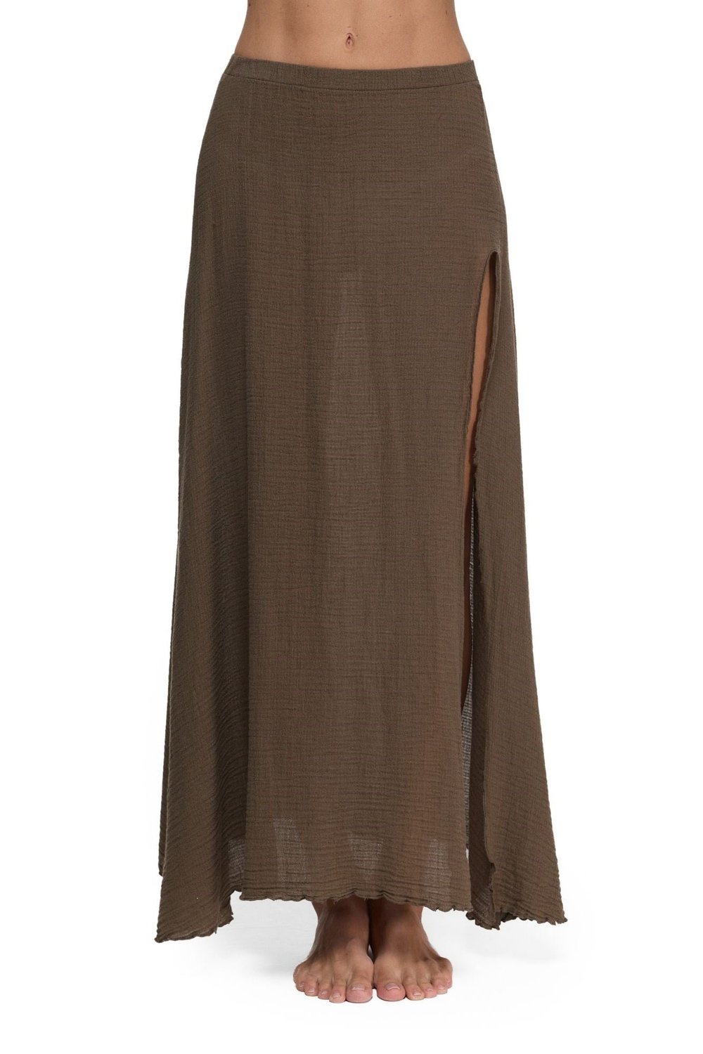 Blanca Rhodos Natura Etek -Neutral Brown Doğal Kahve