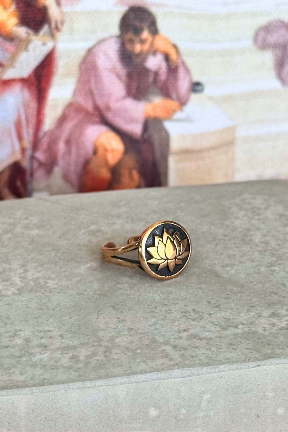 Bronz Yüzük - Lotus