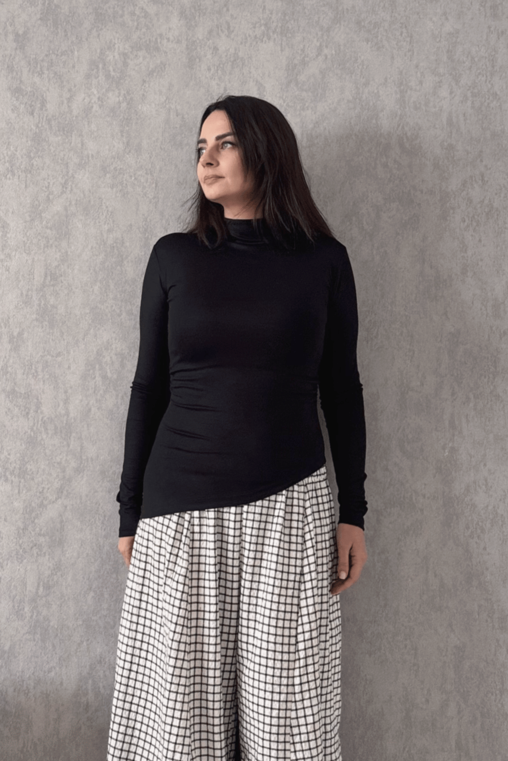 Fit Basic Bluz - Siyah